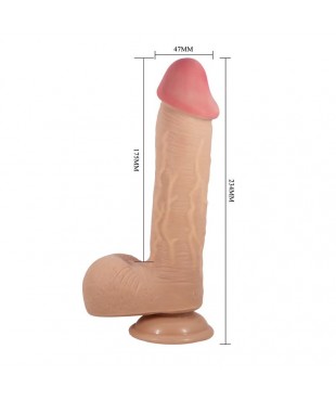 Dildo Realista con con Piel Retractil 92 Dildo Realista con con Piel Retractil 92