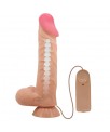 Dildo Realista Doble Densidad Piel Deslizante Retractil 24 cm