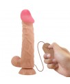 Dildo Realista Doble Densidad Piel Deslizante Retractil 24 cm