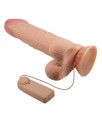 Dildo Realista Doble Densidad Piel Deslizante Retractil 24 cm
