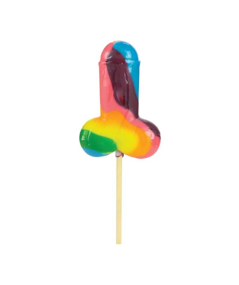 Piruleta Forma de Pene Multicolor