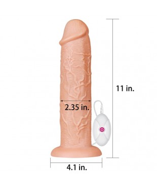 Dildo King 11 con Vibración Natural