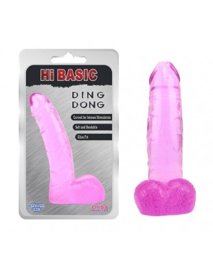Dildo Ding Dong Transparente-Pink