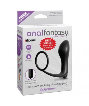 Plug Anal con Vibracion Negro Plug Anal con Vibracion Negro
