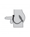 Plug Anal con Cadena y Vibracion Ass Kicker Negro