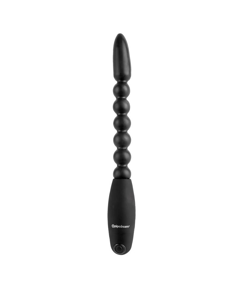 Bolas Anales con Vibracion Flexa Pleaser Negro