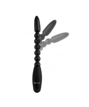 Bolas Anales con Vibración Flexa Pleaser Negro