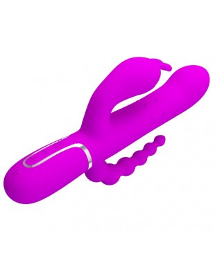 Cammy 4 in 1 Vibrador con Bolas Rotadoras y Cadena Anal Cammy 4 in 1 Vibrador con Bolas Rotadoras y Cadena Anal