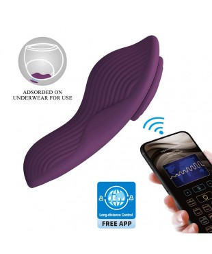 Mane Vibrador de Braguita con App Púrpura