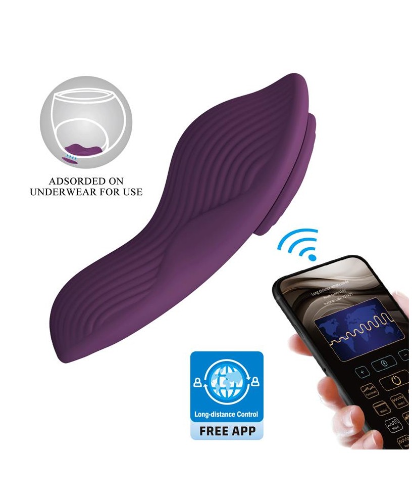 Mane Vibrador de Braguita con App Purpura Mane Vibrador de Braguita con App Purpura