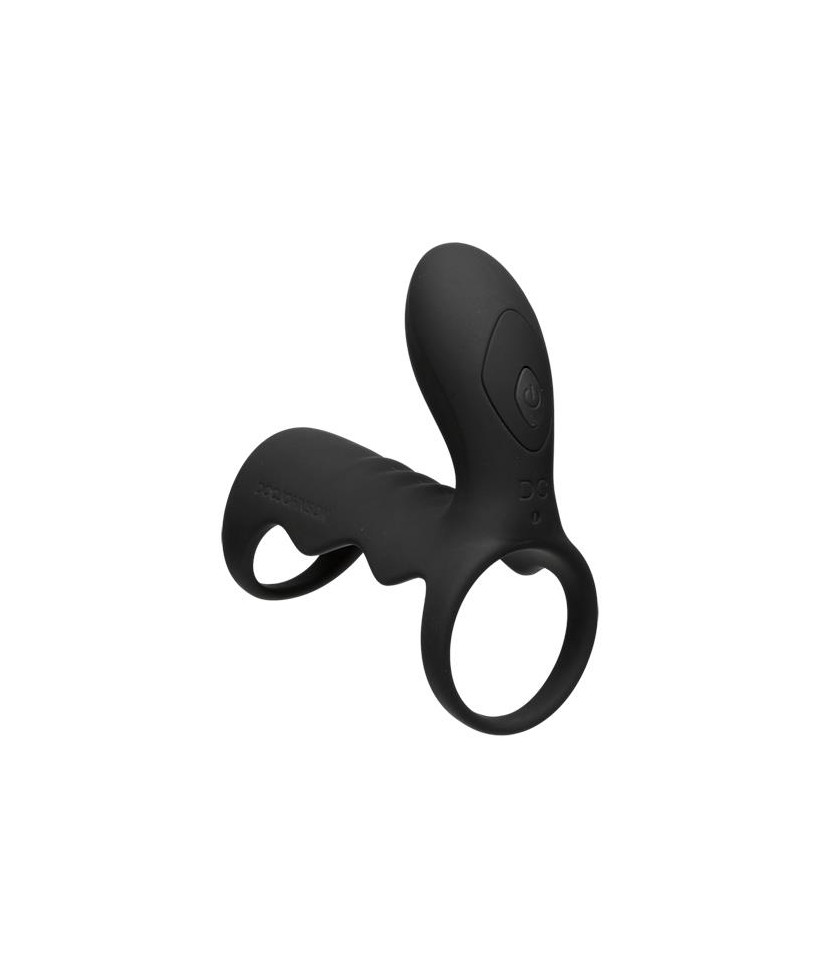 Jaula para el Pene con Vibracion y Control Remoto Negro