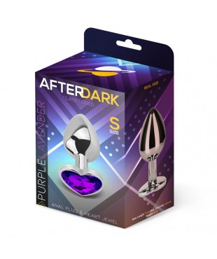 Plug Anal con Joya de Corazón Purple Lavender Talla S