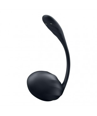 Ribbed Petal Vibrador de Braguita APP Negro Ribbed Petal Vibrador de Braguita APP Negro