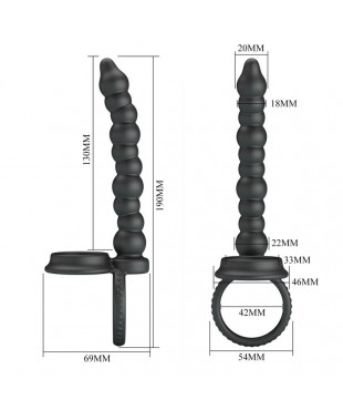 Dillion Cadena Anal con Anillo para el Pene