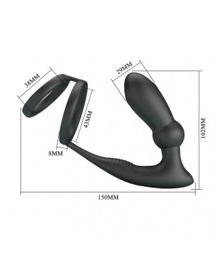 Emoni Anillo Vibrador para el Pene y Plug Anal