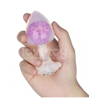 Gemoria Plug Anal de Silicona con Esfera de Cristal Gemoria Plug Anal de Silicona con Esfera de Cristal