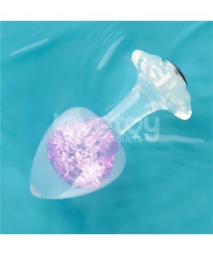 Gemoria Plug Anal de Silicona con Esfera de Cristal Gemoria Plug Anal de Silicona con Esfera de Cristal