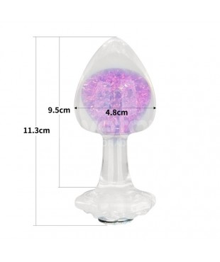 Gemoria Plug Anal de Silicona con Esfera de Cristal Gemoria Plug Anal de Silicona con Esfera de Cristal