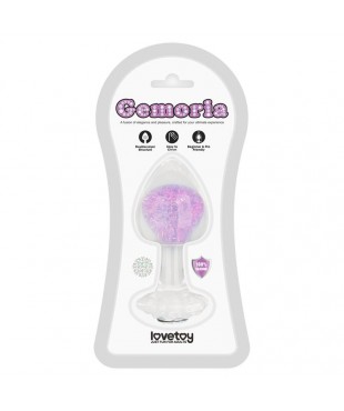Gemoria Plug Anal de Silicona con Esfera de Cristal Gemoria Plug Anal de Silicona con Esfera de Cristal