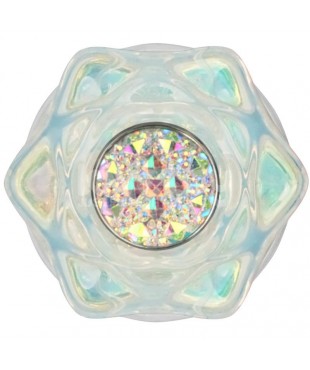 Gemoria Plug Anal de Silicona con Centro de Cristal Multicolor