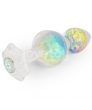 Gemoria Plug Anal de Silicona con Centro de Cristal Multicolor Gemoria Plug Anal de Silicona con Centro de Cristal Multicolor
