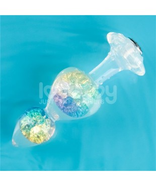 Gemoria Plug Anal de Silicona con Centro de Cristal Multicolor Gemoria Plug Anal de Silicona con Centro de Cristal Multicolor