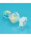 Gemoria Plug Anal de Silicona con Centro de Cristal Multicolor