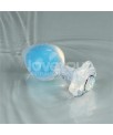 Gemoria Plug Anal Silicona Bola Interna Acero Brilla en la Oscuridad
