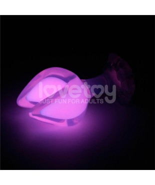 Gemoria Plug Anal Silicona Doble Punta Brilla en la Oscuridad Gemoria Plug Anal Silicona Doble Punta Brilla en la Oscuridad