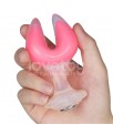 Gemoria Plug Anal Silicona Doble Punta Brilla en la Oscuridad