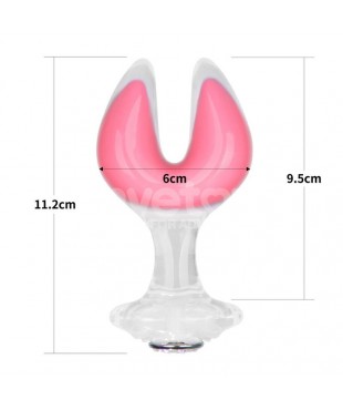Gemoria Plug Anal Silicona Doble Punta Brilla en la Oscuridad Gemoria Plug Anal Silicona Doble Punta Brilla en la Oscuridad