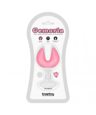 Gemoria Plug Anal Silicona Doble Punta Brilla en la Oscuridad Gemoria Plug Anal Silicona Doble Punta Brilla en la Oscuridad