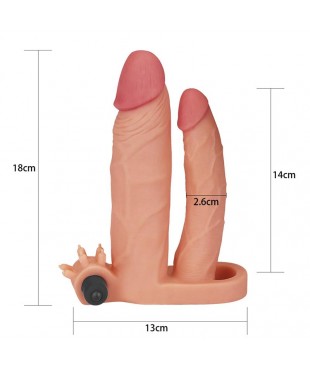 Funda para el Pene Doble con Vibracion 1 Funda para el Pene Doble con Vibracion 1