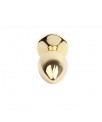 Plug Anal Dorado con Gema Azul