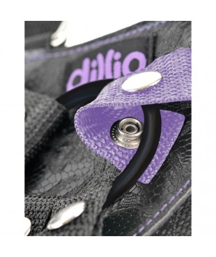 Arnes con Dildo de 19 cm Color Purpura Arnes con Dildo de 19 cm Color Purpura