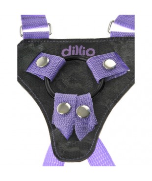 Arnes con Dildo de 19 cm Color Purpura Arnes con Dildo de 19 cm Color Purpura
