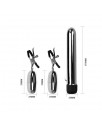 Baile Set Bala Vibrador y Pinzas para Pezones con Vibracion Turbo