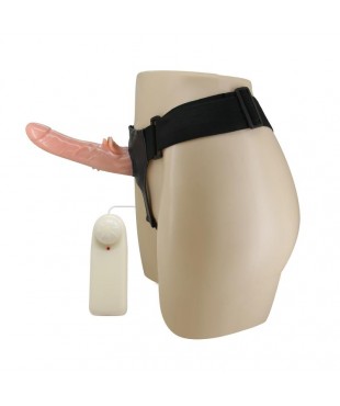 Baile Arnés con Dildo y Control Remoto 18 cm