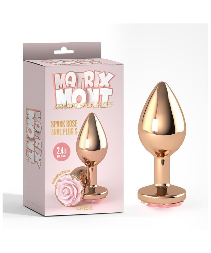 Plug Anal con Joya Spark Rose Talla S