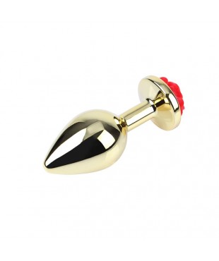Plug Anal con Joya de Rosa Showy Rose Talla L Plug Anal con Joya de Rosa Showy Rose Talla L