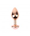 Plug Anal con Joya de Rosa Color Rose Talla M