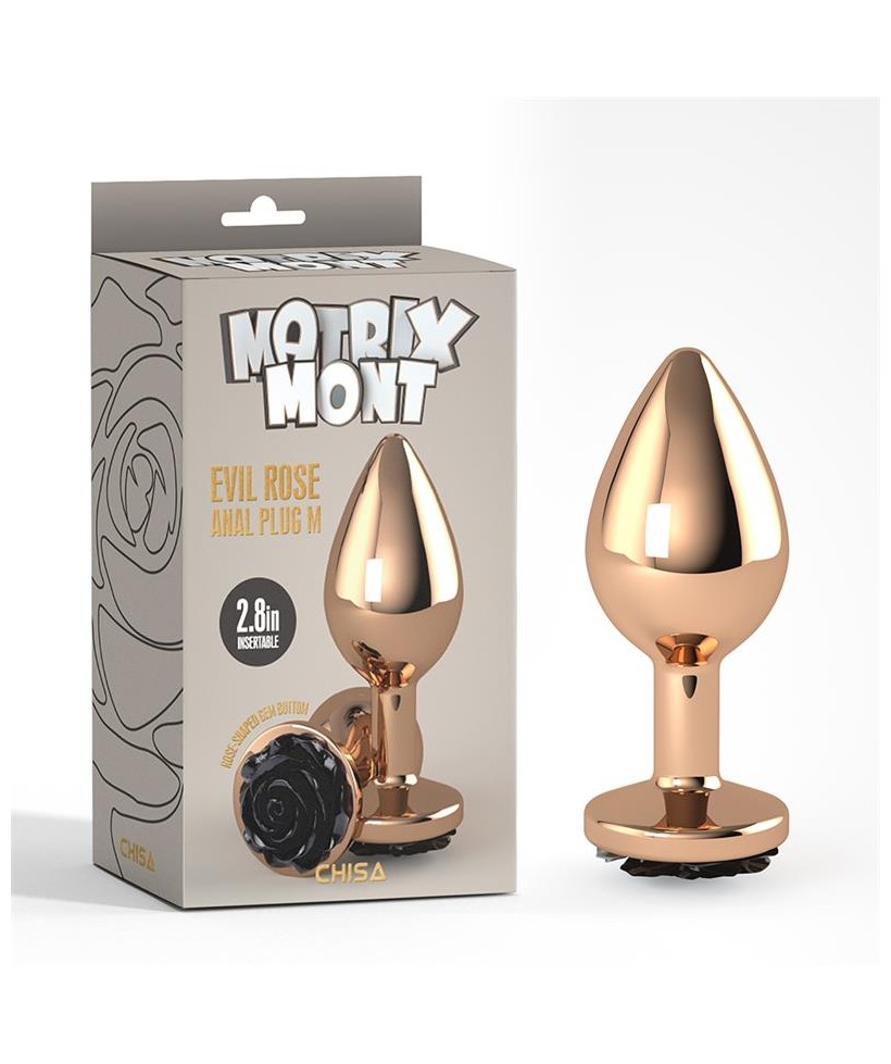 Plug Anal con Joya Evil Rose Talla M