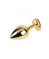Plug Anal Dorado con Joya Talla M