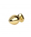 Plug Anal Dorado con Joya Talla M