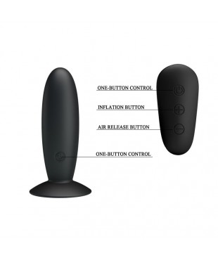 Plug Anal con Vibracion y Control Remoto USB