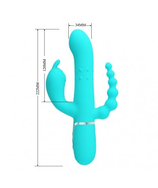 Cammy Vibrador con Bolas Rotadoras y Cadena Anal Cammy Vibrador con Bolas Rotadoras y Cadena Anal