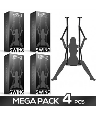 Pack de 4 Columpio de Puerta con Soporte de Manos, Piernas y Asiento