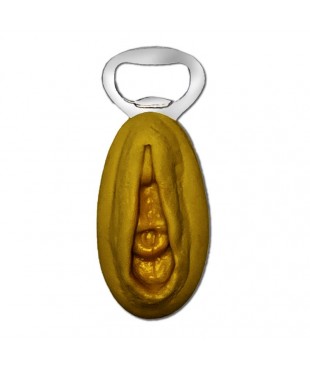 Abridor Forma de Vagina Dorado