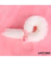 Plug Anal con Cola de Zorro Rosa