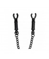 Pinzas para Pezones con Cadena Ajustable Negro